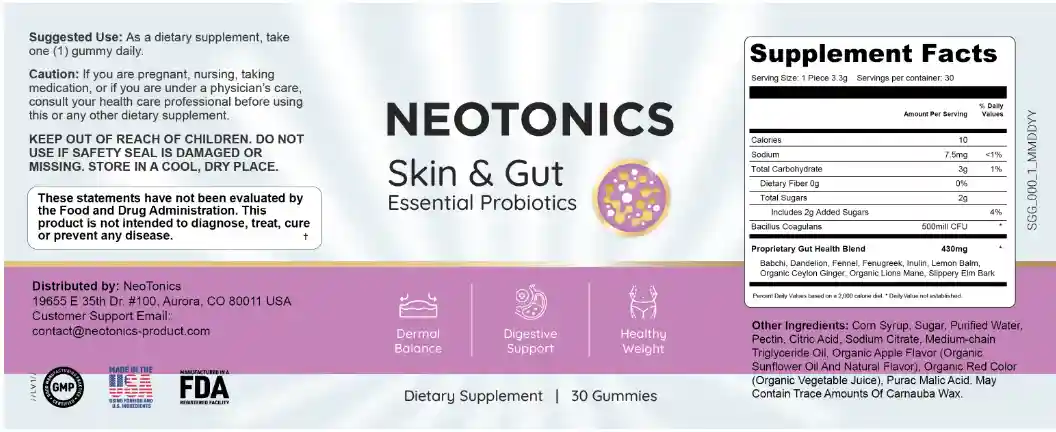 neotonics label